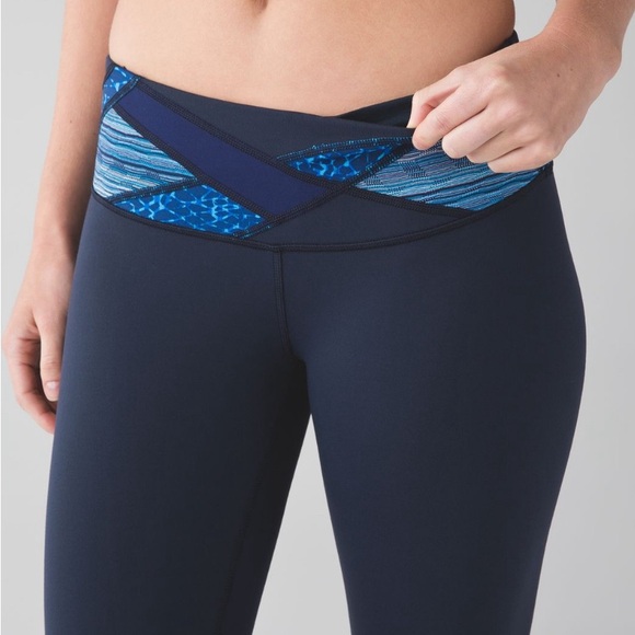 Other - Lululemon Wunder Under Crop SZ 6 Blue